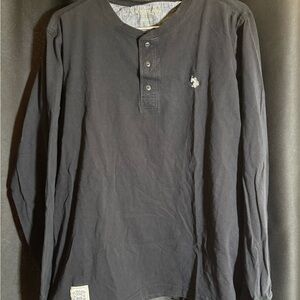 U.S. Polo Assn. Men's Dark Long Sleeve Henley